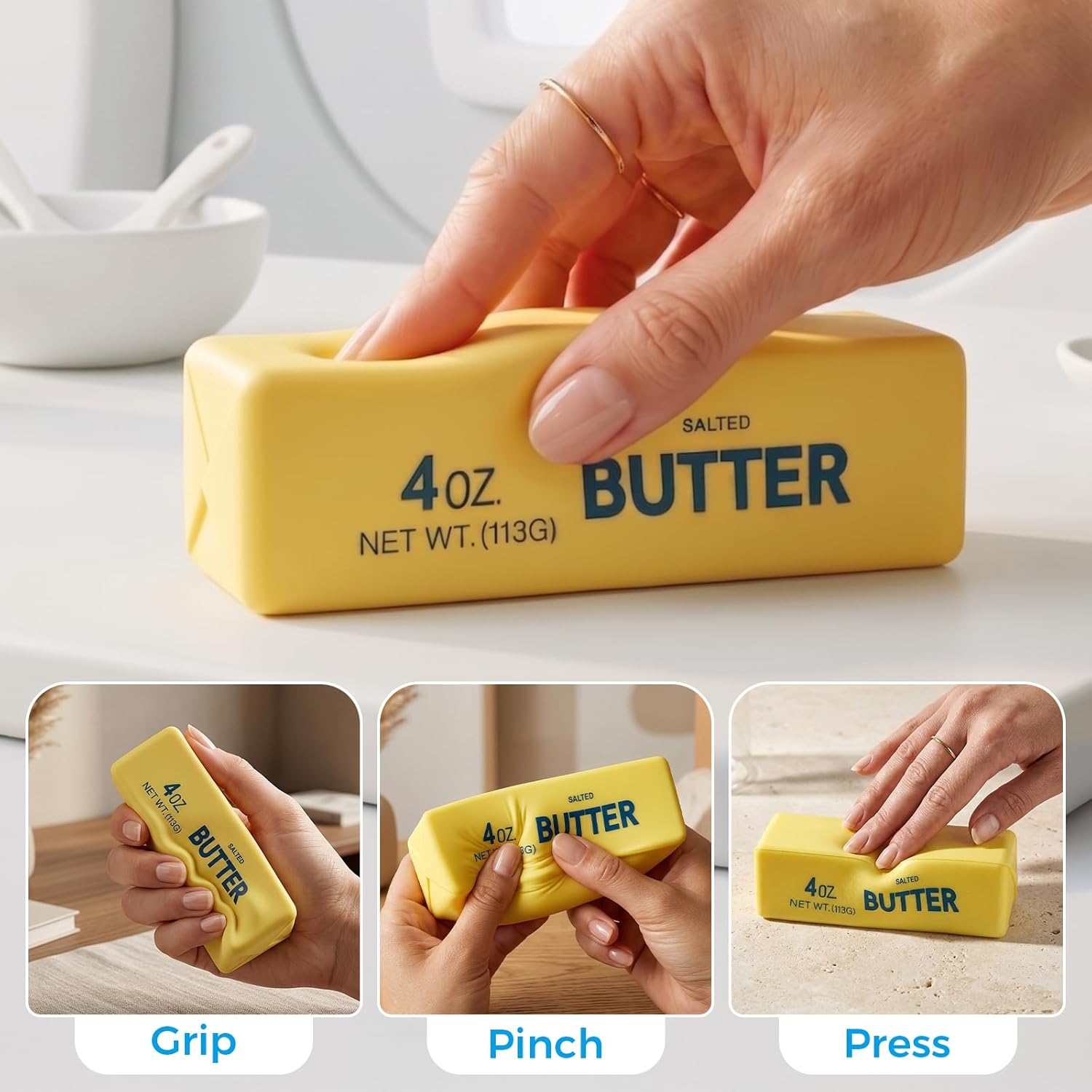 New Soft Slow Rebound Butter S - Funny Kitchen Gadgets Gifts review and price