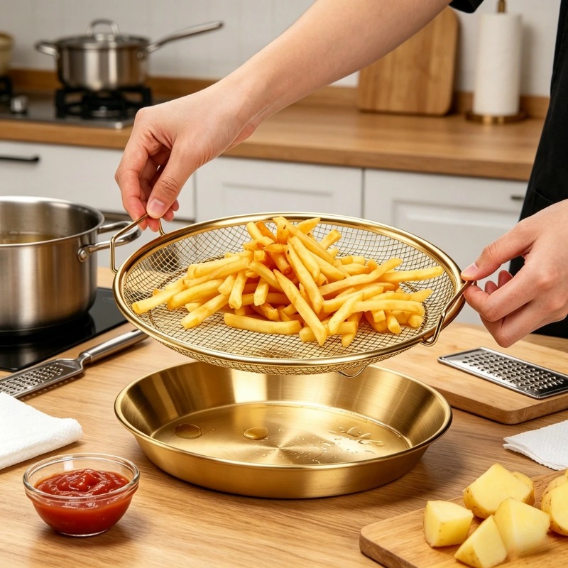 Gold Heavy Duty Deep Fryer Rac - Kitchen Gadgets Air Fryer review and price
