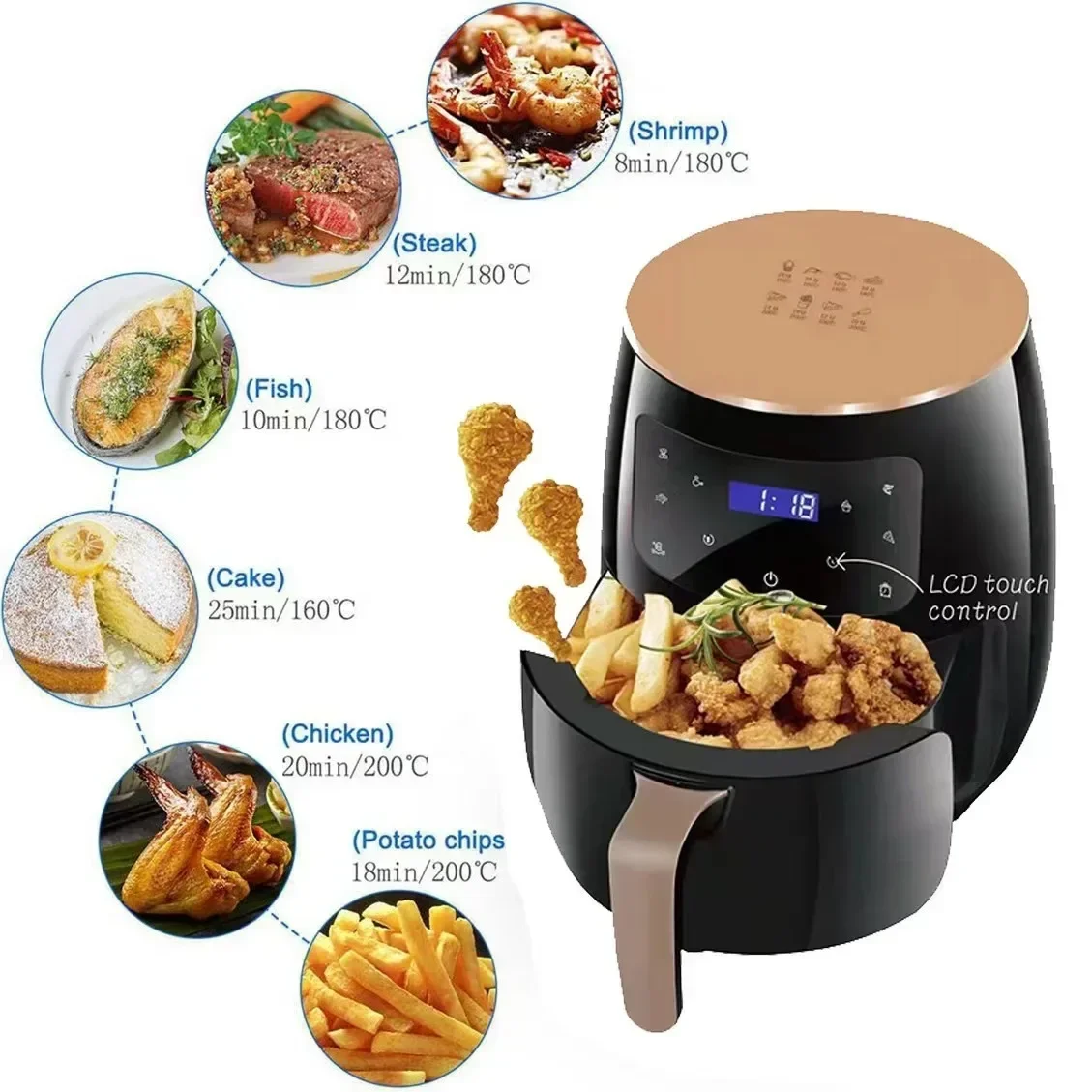 6L Air Fryer Multi-functional  - Kitchen Gadgets Air Fryer review and price