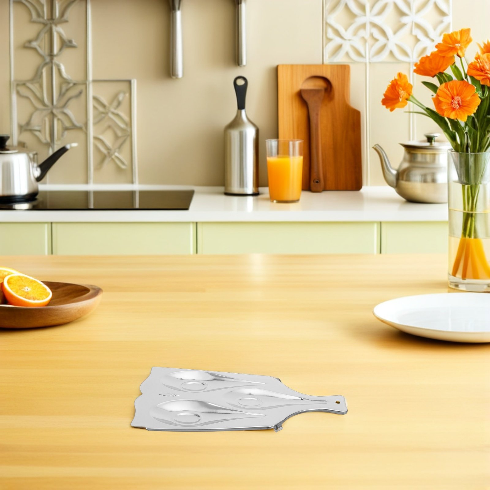 Stainless Steel Three-Compartm - Kitchen Utensil Holder review and price