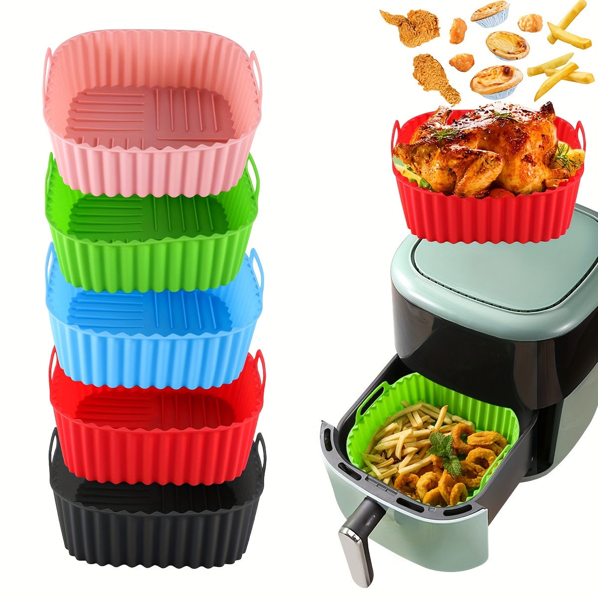 1 square silicone air fryer li - Kitchen Gadgets Air Fryer review and price