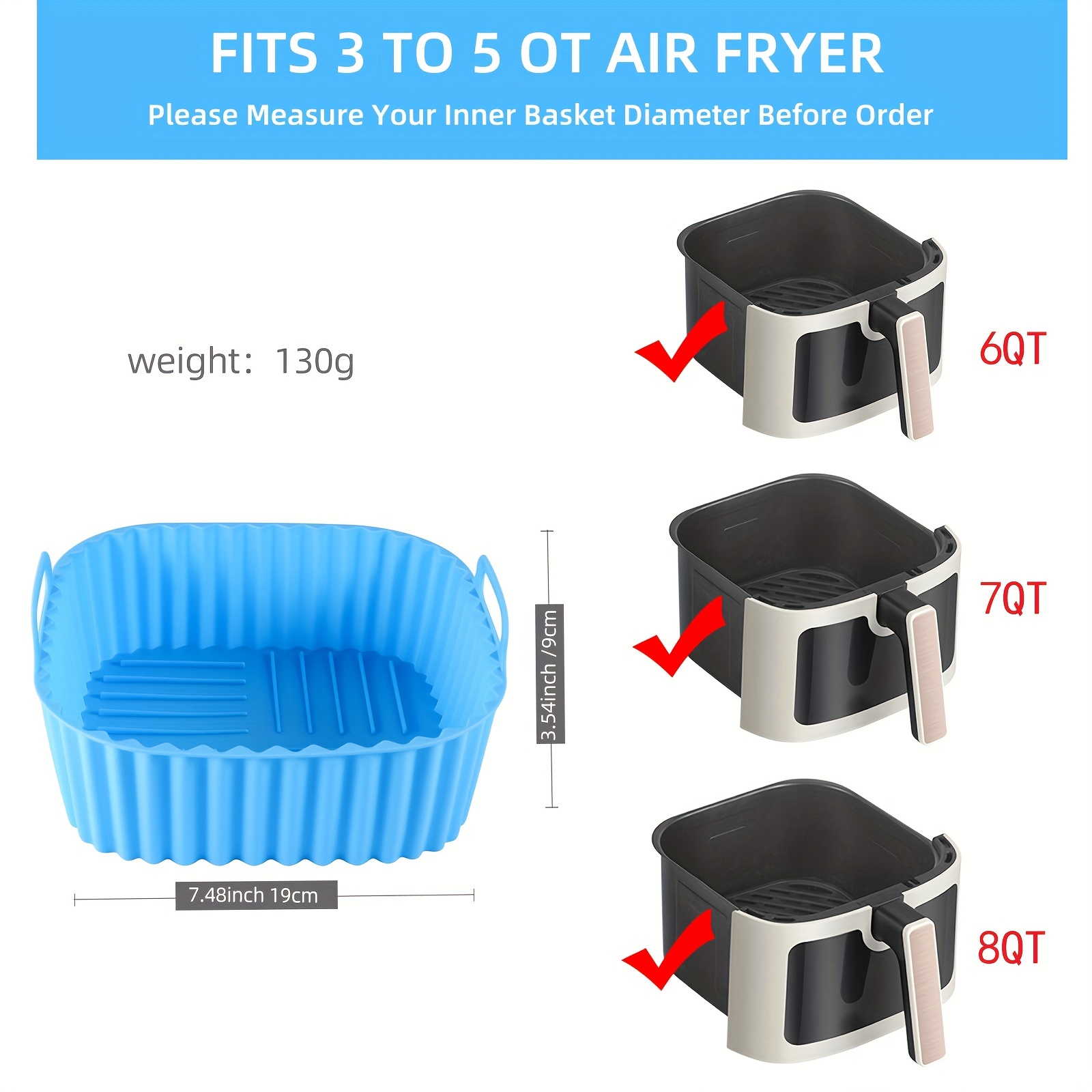 1 square silicone air fryer li - Kitchen Gadgets Air Fryer review and price