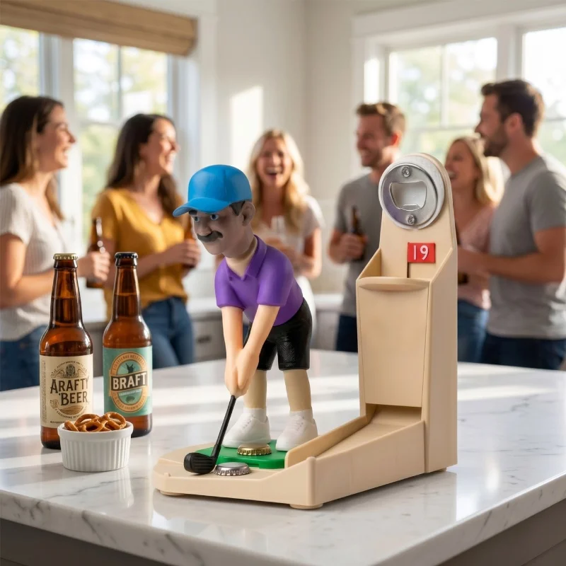 Novelty Golf Player Shaped Bee - Funny Kitchen Gadgets Gifts review and price