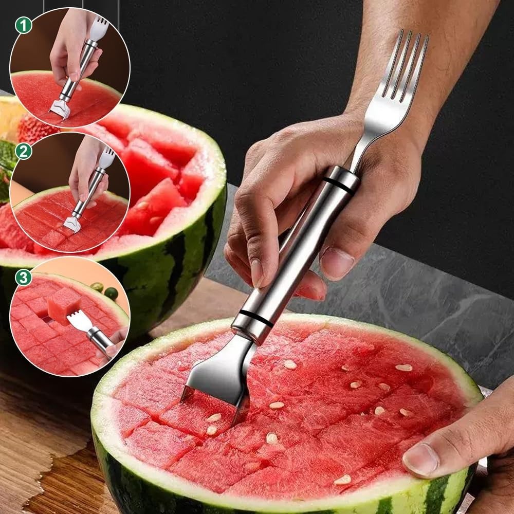 2-In-1 Stainless Steel Fruit C - Watermelon Slicer Cutter review and price