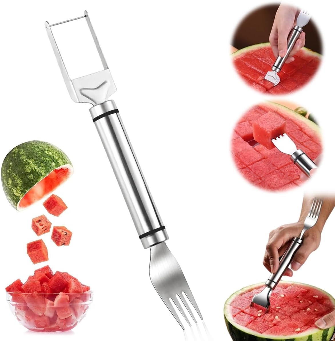 2-In-1 Stainless Steel Fruit C - Watermelon Slicer Cutter review and price