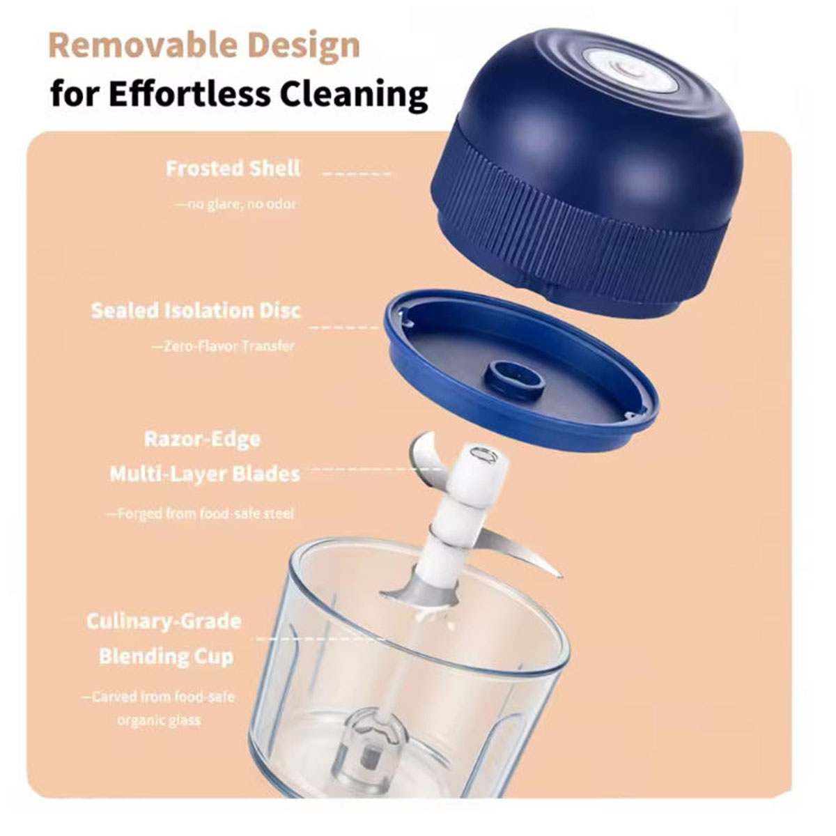 1PC Electric Garlic Chopper Mi - Kitchen Gadgets Blender review and price