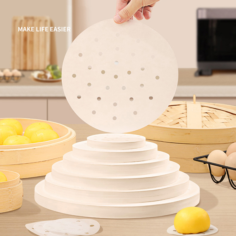 50pcs Bamboo Steamer Papers Di - Kitchen Gadgets Air Fryer review and price